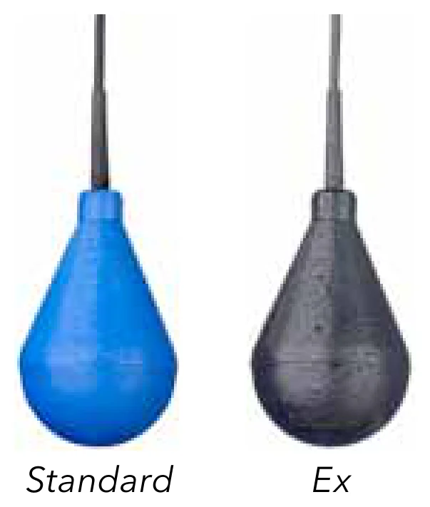 Flygt ENM 10 standard version in blue and Ex-approved version in black