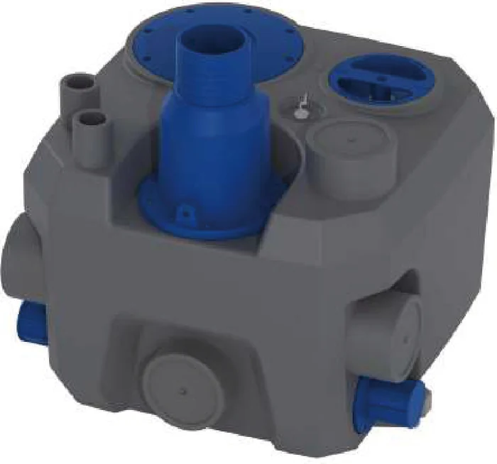 Station de relevage compacte mono-pompe avec cuve PEHD