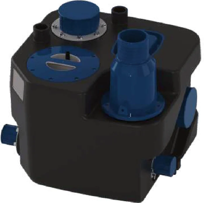 Station de relevage standard mono-pompe avec cuve de collecte PEHD